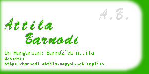 attila barnodi business card